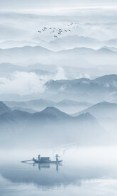禅意山水画