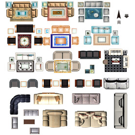 沙發(fā)PSD圖塊