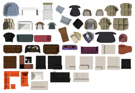 沙發(fā)圖塊  沙發(fā)組合圖塊 家裝