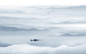 山水水墨画