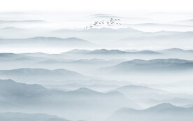 中式水墨山水畫背景墻