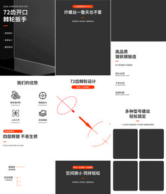 万能活动扳手详情页产品描述