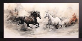 山水畫(huà)裝飾畫(huà)無(wú)框畫(huà)