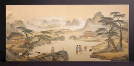 山水畫(huà)裝飾畫(huà)無(wú)框畫(huà)