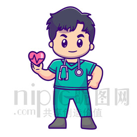 卡通醫(yī)生矢量人物