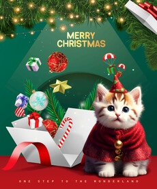 圣誕小貓咪