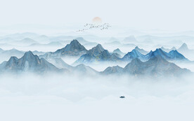 水墨山水圖