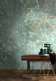 奢石岩板背景墙 浴室局部