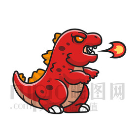 可愛卡通恐龍霸王龍