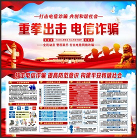 电信诈骗展板