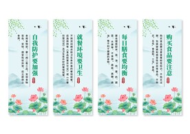 食品安全掛畫展板