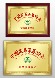 金色金屬感榮譽(yù)獎牌銅牌牌匾