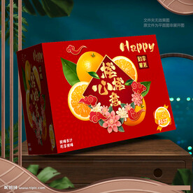 橙子包裝 臍橙禮盒