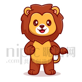 可愛卡通小獅子