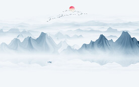 抽象山水画