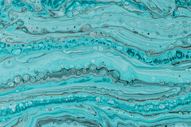 綠色流體漸變科技線條背景