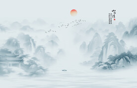 新中式水墨画