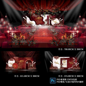 紅白色主題婚禮