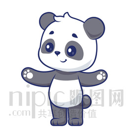 可愛卡通小動物大熊貓