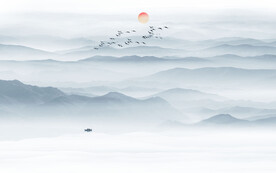 水墨山水画