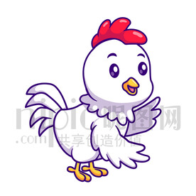 可愛卡通小雞