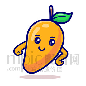 可愛卡通芒果