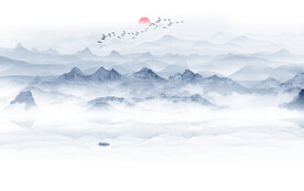 抽象山水画