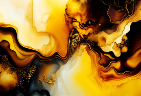 黃色漸變抽象波浪背景