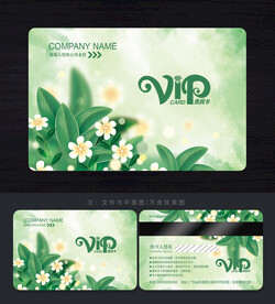 綠色會(huì)員卡 