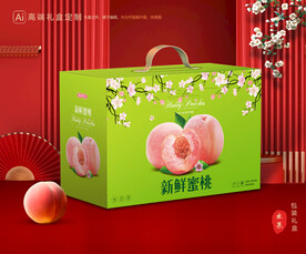 桃子包裝 水蜜桃禮盒