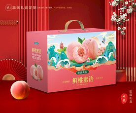 桃子包裝 水蜜桃禮盒