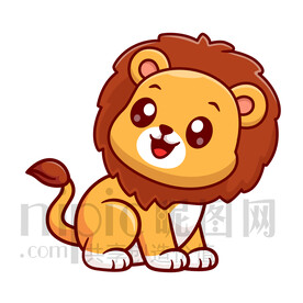 可愛卡通獅子