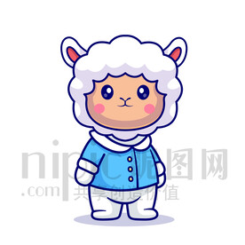 可愛卡通羊