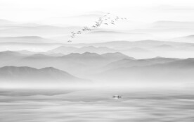 山水水墨画