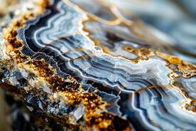 藍(lán)色漸變金線大理石背景