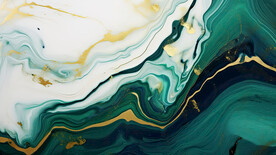 綠色金線漸變大理石背景