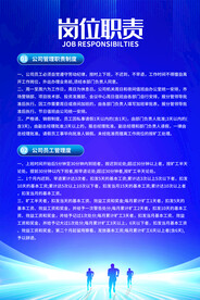 公司企業(yè)崗位職責(zé)海報(bào)