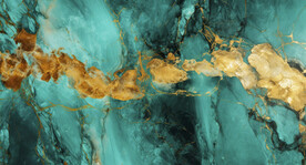 綠色金線漸變大理石背景