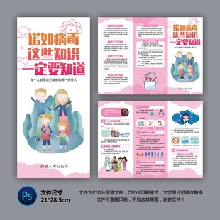 医院三折页 诺如病毒