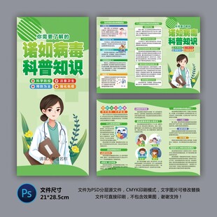 醫(yī)院三折頁 諾如病毒