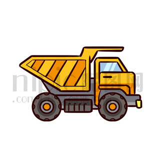 卡通卡車工程車渣土車