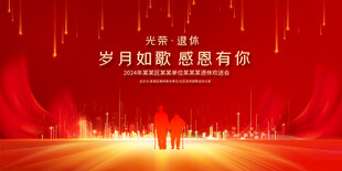 退休歡送會展板