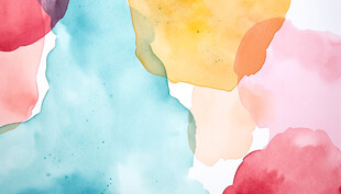 多彩渐变水彩水墨背景