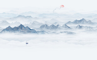 新中式意境山水畫