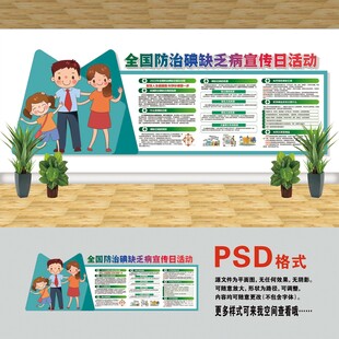 医院文化墙 碘缺乏病