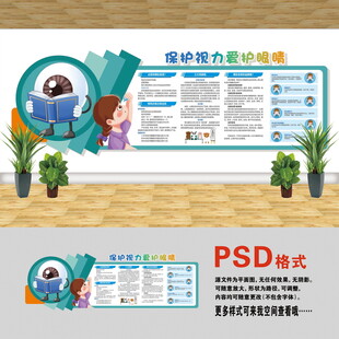 醫(yī)院文化墻 近視眼