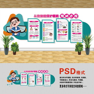 醫(yī)院文化墻 預(yù)防近視