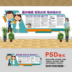 醫(yī)院文化墻 預防眼外傷