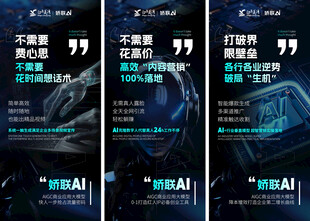 AI商業(yè)應(yīng)用大模型海報(bào)