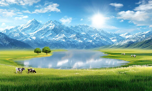 藍(lán)天白云大草原